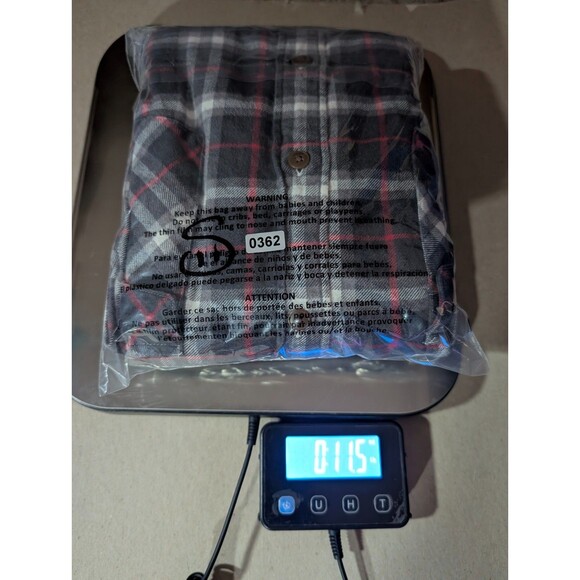 J Crew Mens XL Cotton Flannel Work Shirt Plaid Button Down Long Sleeve Soft - Picture 7 of 7